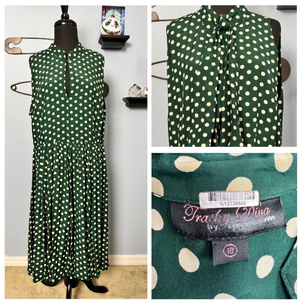 Trashy Diva Irish Polka Streetcar Dress Sz 16